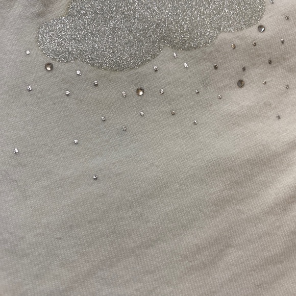Il gufo long sleeve tshirt with cloud motif and small crystals - Picture 3 of 5